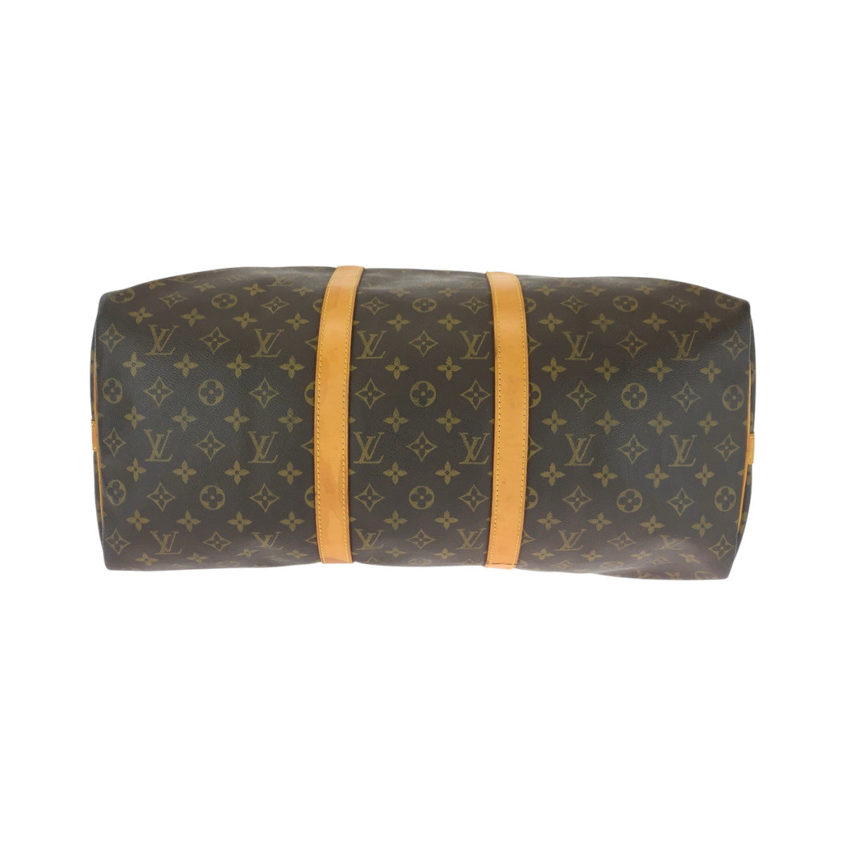 LOUIS VUITTON Shoulder Bag M41416 PVC Brown Gold Metal Shoulder Bag Boston Duffel bag 2way Monogram Keepall 50 bandouliere mens(Unisex) Used Authentic