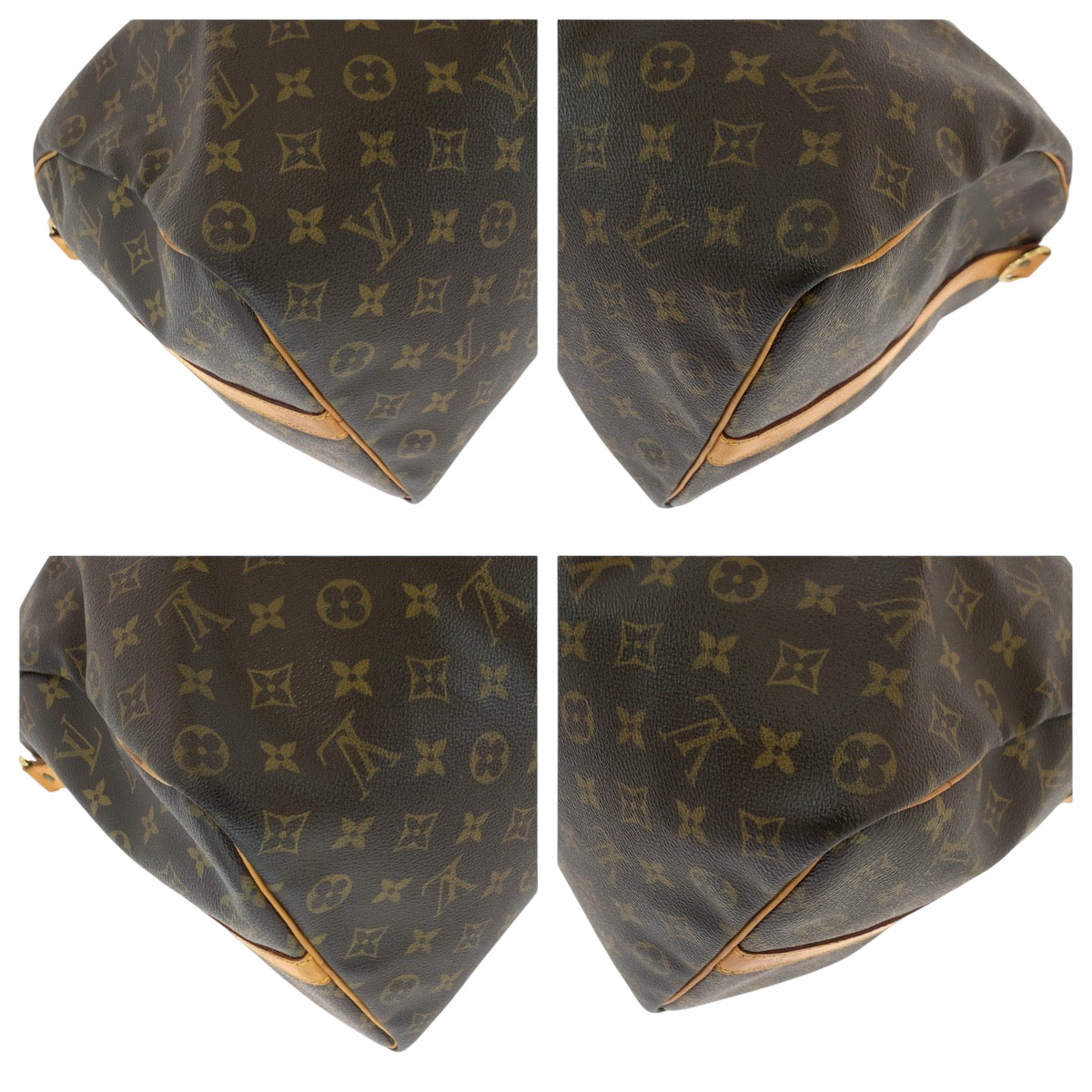LOUIS VUITTON Shoulder Bag M41416 PVC Brown Gold Metal Shoulder Bag Boston Duffel bag 2way Monogram Keepall 50 bandouliere mens(Unisex) Used Authentic