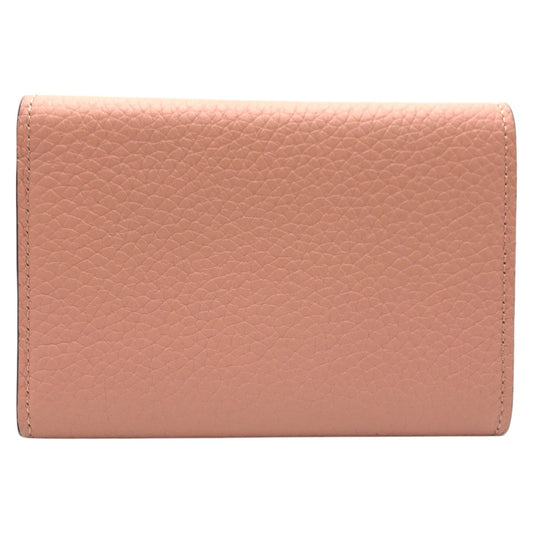 LOUIS VUITTON Tri-fold wallet M62156 leather Pink magnolia Tri-fold wallet Compact wallet Taurillon Clemence Portefeuille Capsine Women Used Authentic