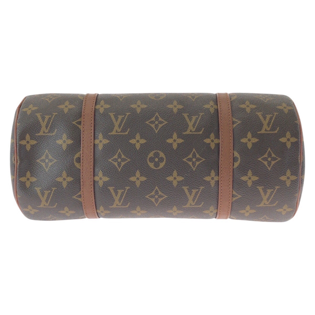 LOUIS VUITTON Handbag M51365 PVC Brown Gold Metal Handbag Shoulder Bag Monogram Papillon 30 Women Used Authentic