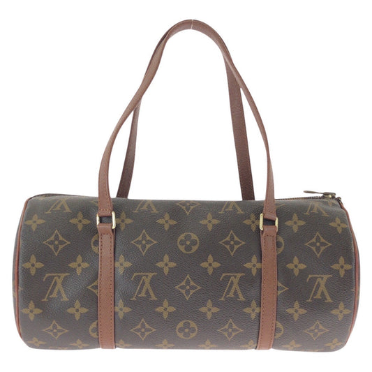 LOUIS VUITTON Handbag M51365 PVC Brown Gold Metal Handbag Shoulder Bag Monogram Papillon 30 Women Used Authentic