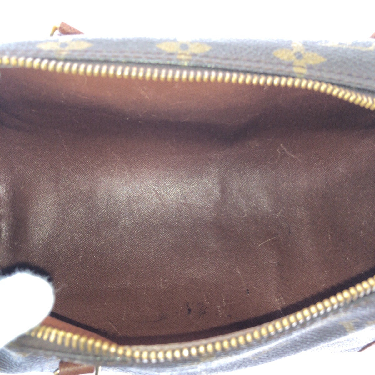 LOUIS VUITTON Handbag M51365 PVC Brown Gold Metal Handbag Shoulder Bag Monogram Papillon 30 Women Used Authentic