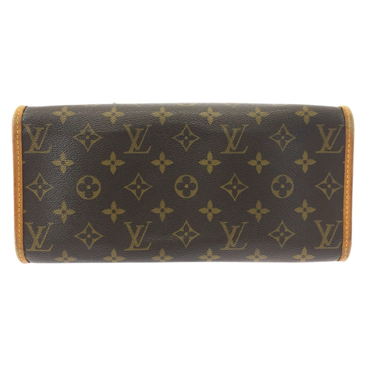 LOUIS VUITTON Tote Bag M40007 PVC Brown Gold Metal Monogram Popan cool o