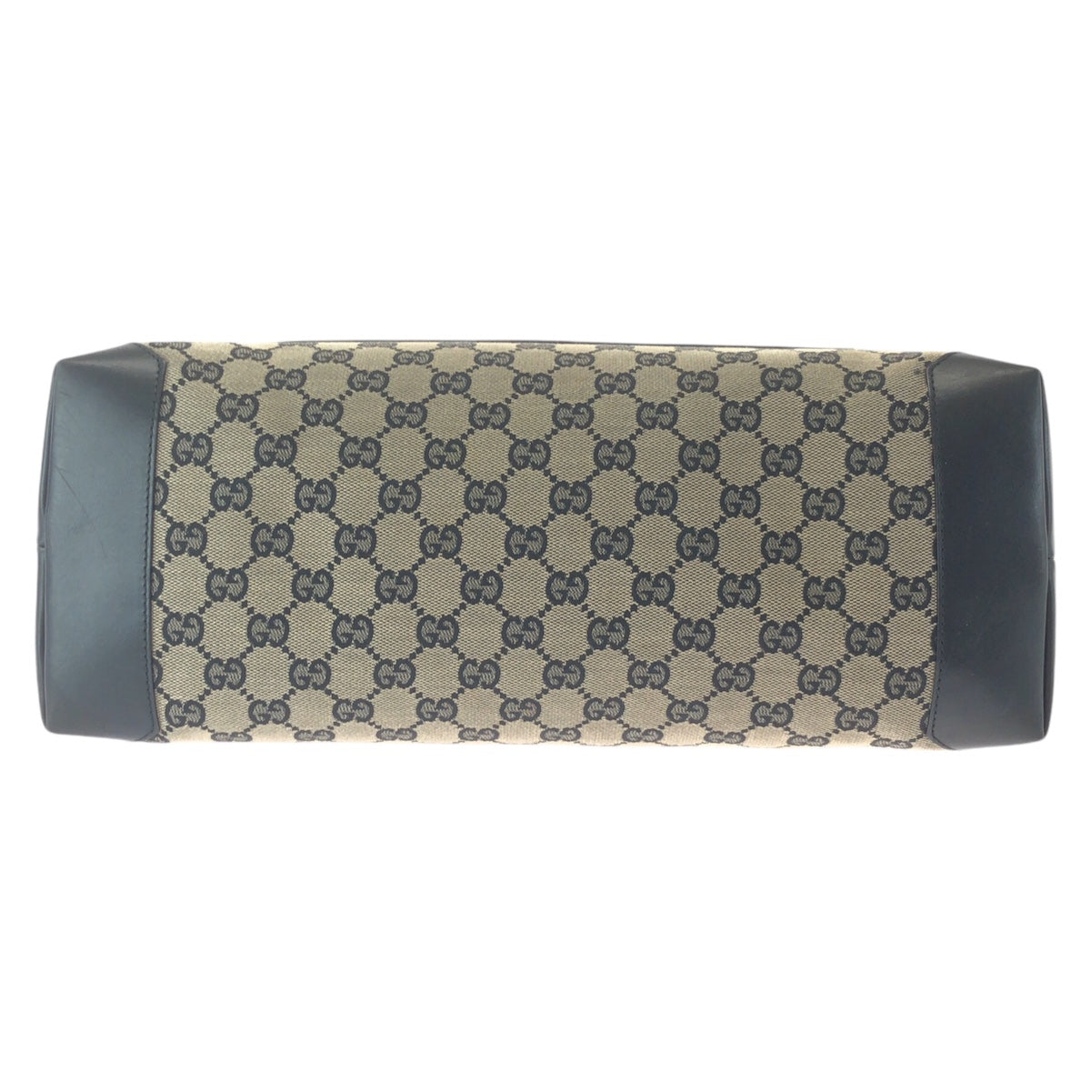 GUCCI Tote Bag 019 0426 GG canvas, leather Black SilverMetal Tote Bag Shoulder Bag Unisex Women(Unisex) Used Authentic