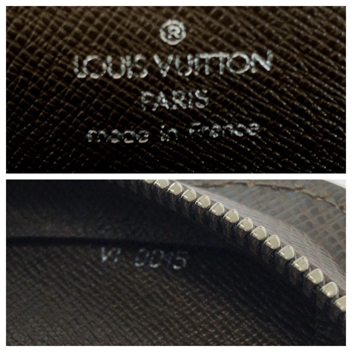 LOUIS VUITTON business bag M30188 Taiga Brown Silver Metal business bag clutch bag Taiga Baikal mens Used Authentic
