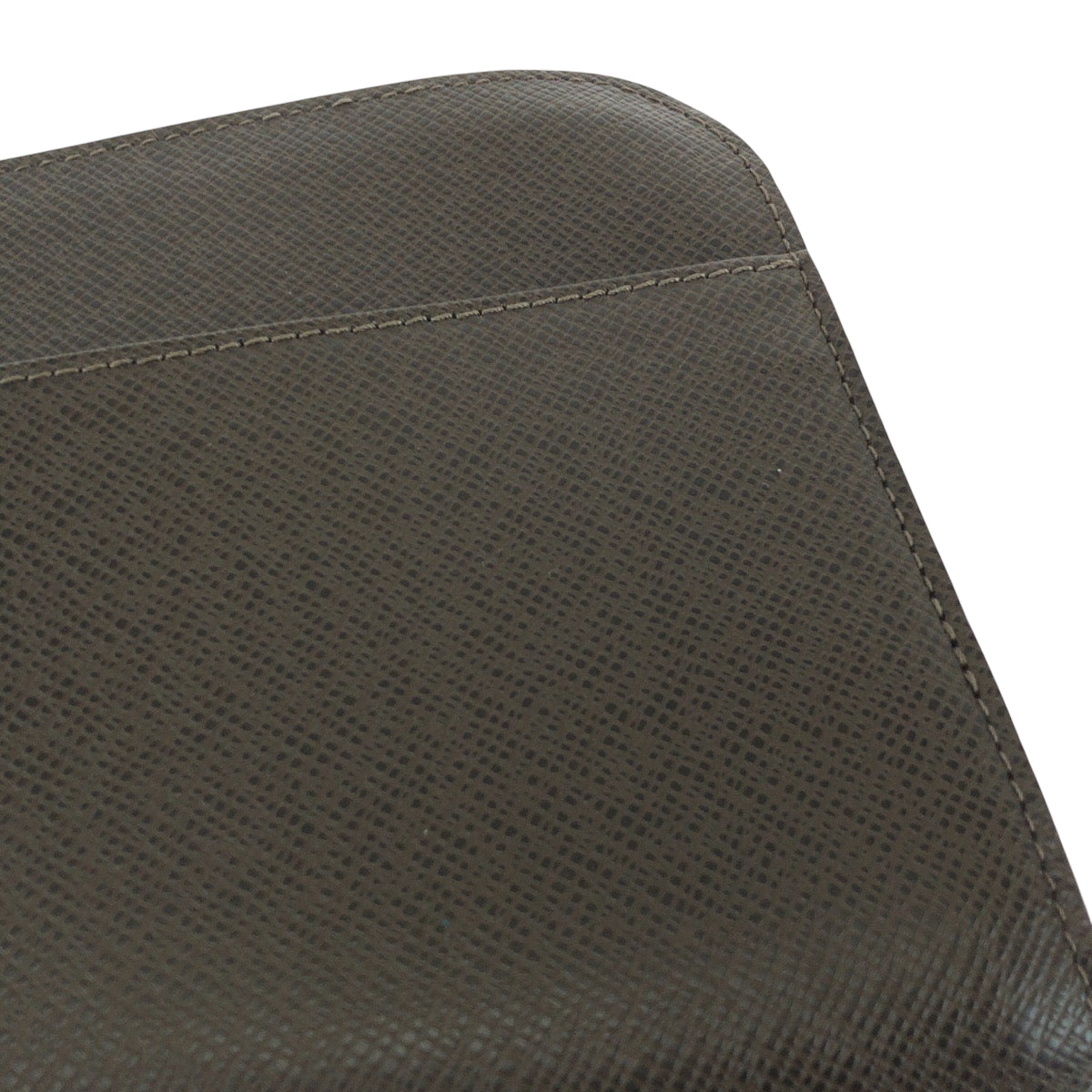 LOUIS VUITTON business bag M30188 Taiga Brown Silver Metal business bag clutch bag Taiga Baikal mens Used Authentic
