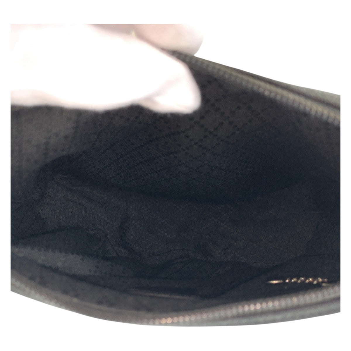 GUCCI Handbag 000 0509 Nylon, Bamboo Black SilverMetal Bamboo Women Used Authentic