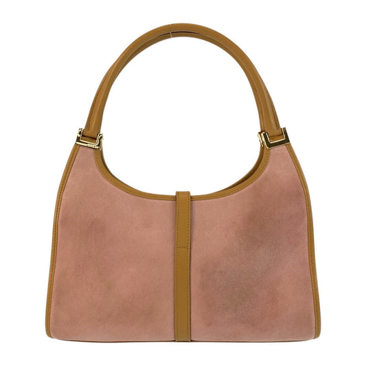 GUCCI Shoulder Bag 002 1068 Suede, Leather Pink Gold Metal Shoulder Bag handbag Jackie Women Used Authentic