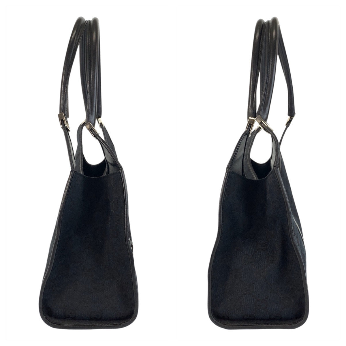GUCCI Shoulder Bag 002 1067 GG canvas, leather Black black Shoulder Bag handbag Jackie Women Used Authentic