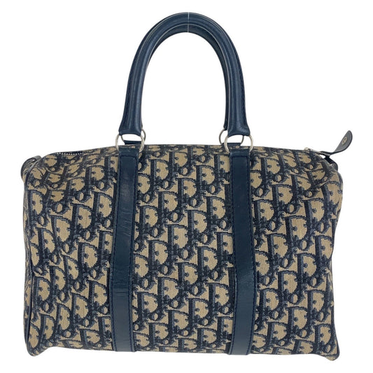 Dior Handbag canvas Navy SilverMetal Trotter
