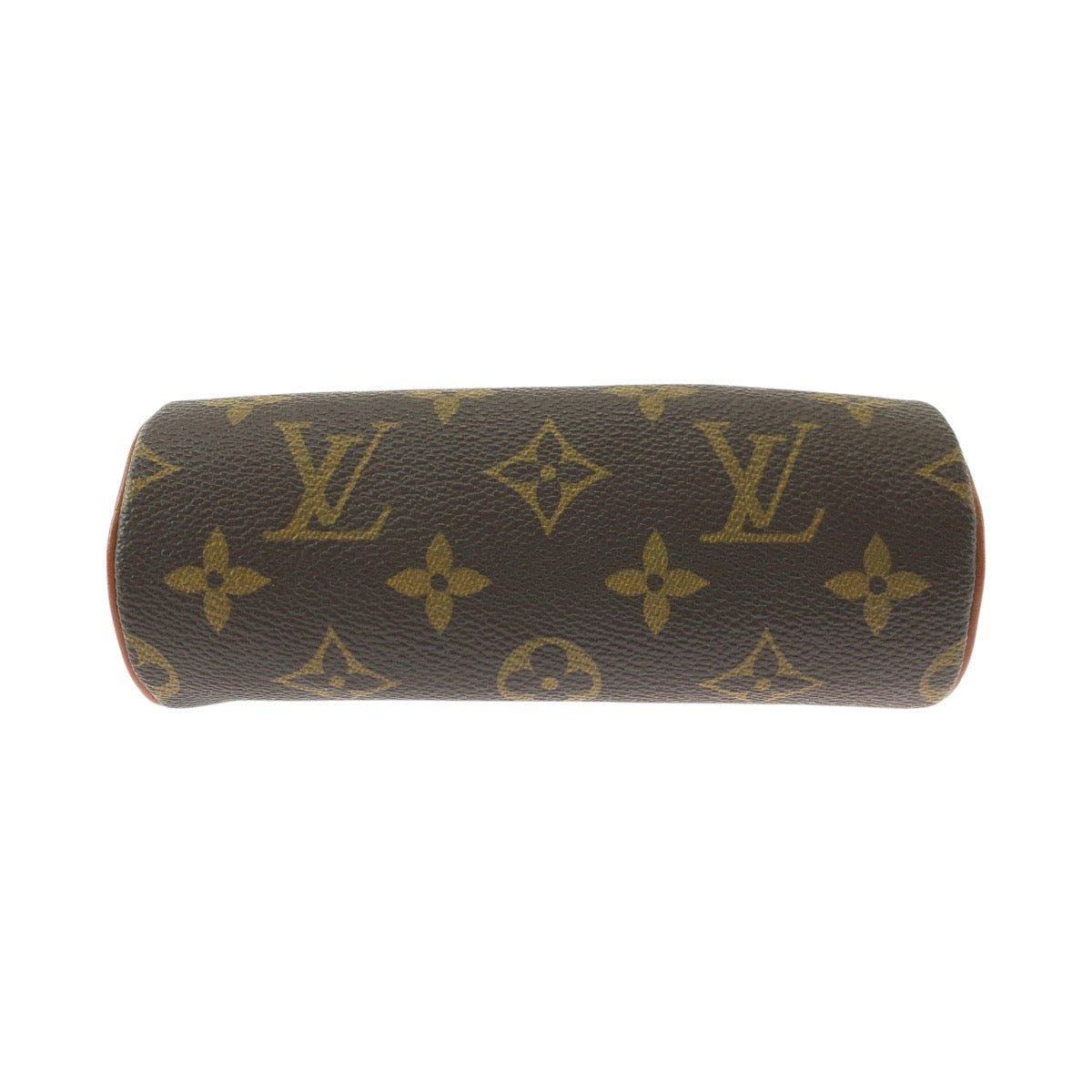 LOUIS VUITTON Handbag M51385 PVC, Leather Brown Gold Metal Handbag accessory pouch Monogram Papillon pouch only Women Used Authentic