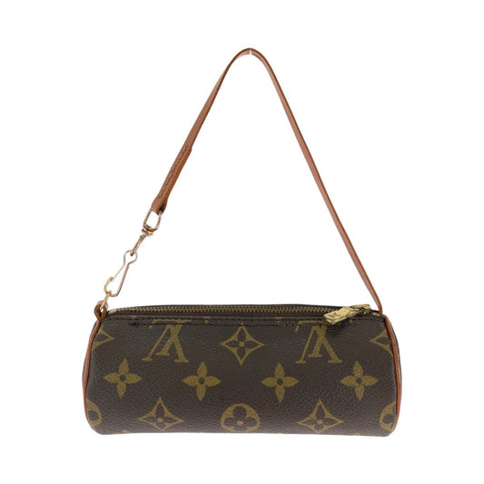 LOUIS VUITTON Handbag M51385 PVC, Leather Brown Gold Metal Handbag accessory pouch Monogram Papillon pouch only Women Used Authentic