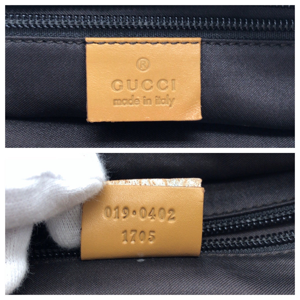 GUCCI Handbag 019 0402 GG canvas Beige Camel Orange SilverMetal Handbag Tote Bag Women Used Authentic