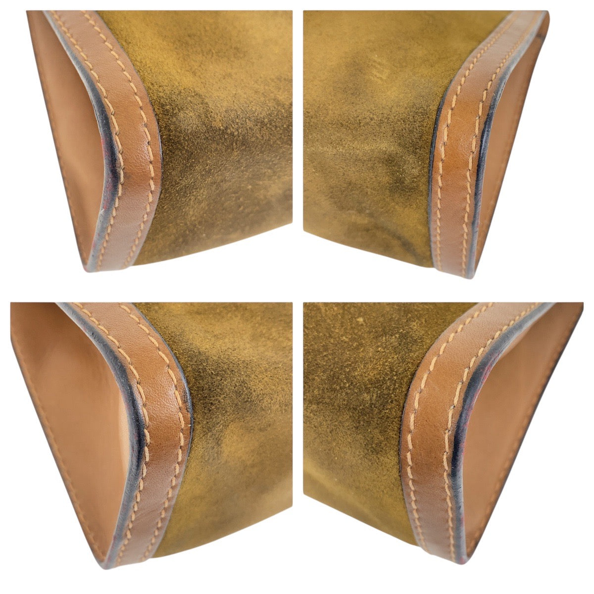 GUCCI Clutch bag Suede, Leather Brown multicolor Clutch bag business bag Old Gucci Shelly Line mens Used Authentic