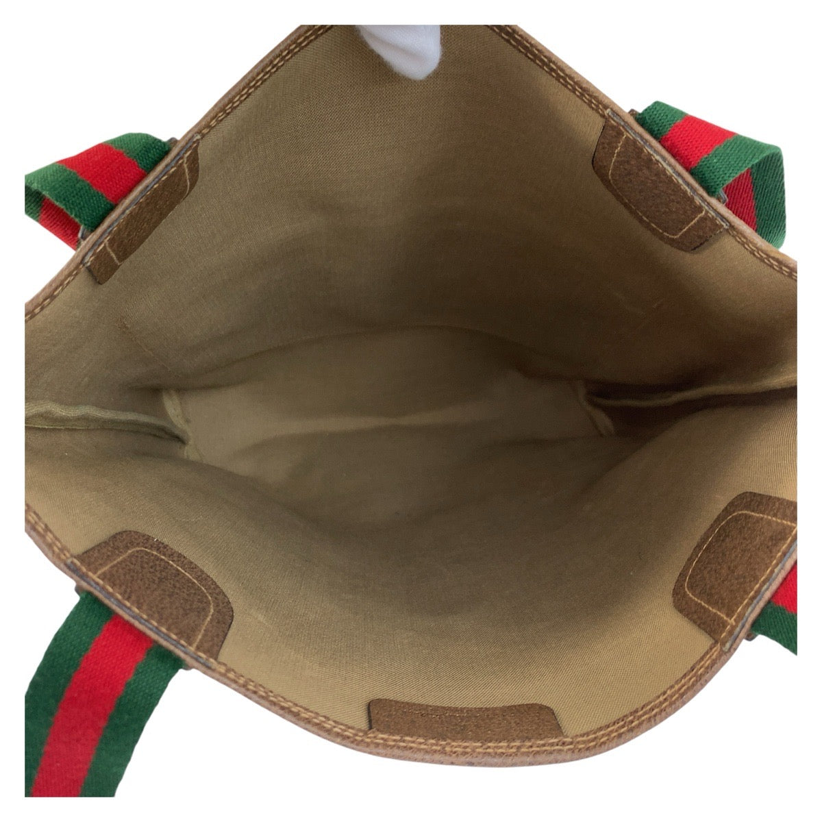 GUCCI Tote Bag 39 02 003 GG Supreme canvas, leather Beige brown Tote Bag Shoulder Bag Sherry Line Old Gucci Women Used Authentic