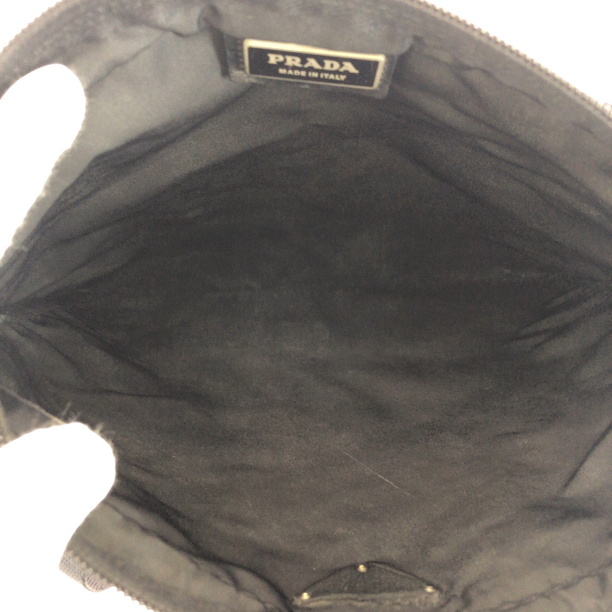 PRADA Shoulder Bag Nylon black Crossbody Shoulder Bag Unisex Test Triangle With logo Women Used Authentic