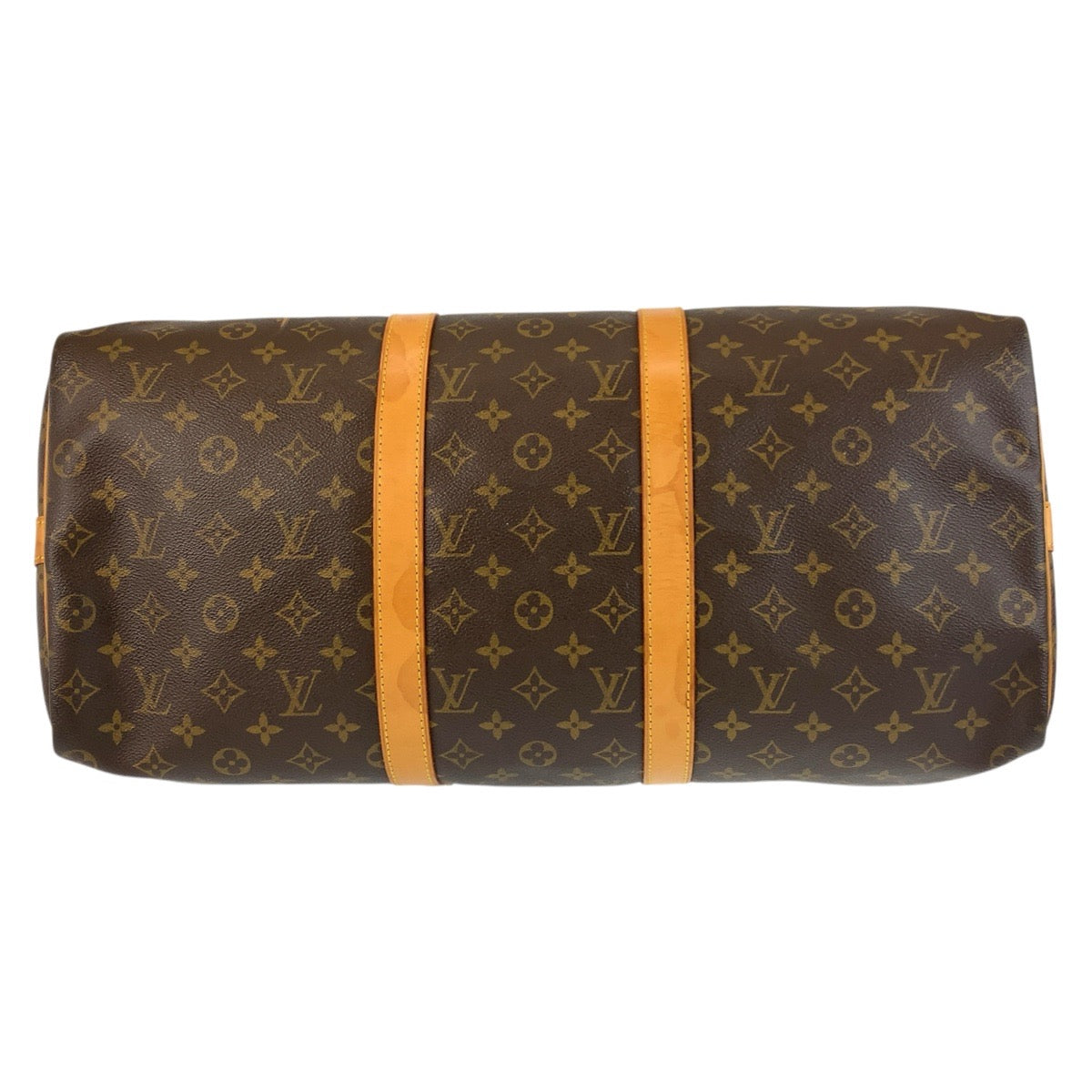 LOUIS VUITTON Boston Duffel bag M41426 PVC, Leather Brown Gold Metal Boston Duffel bag Shoulder Bag 2way Monogram Keepall 50 bandouliere mens Used Authentic