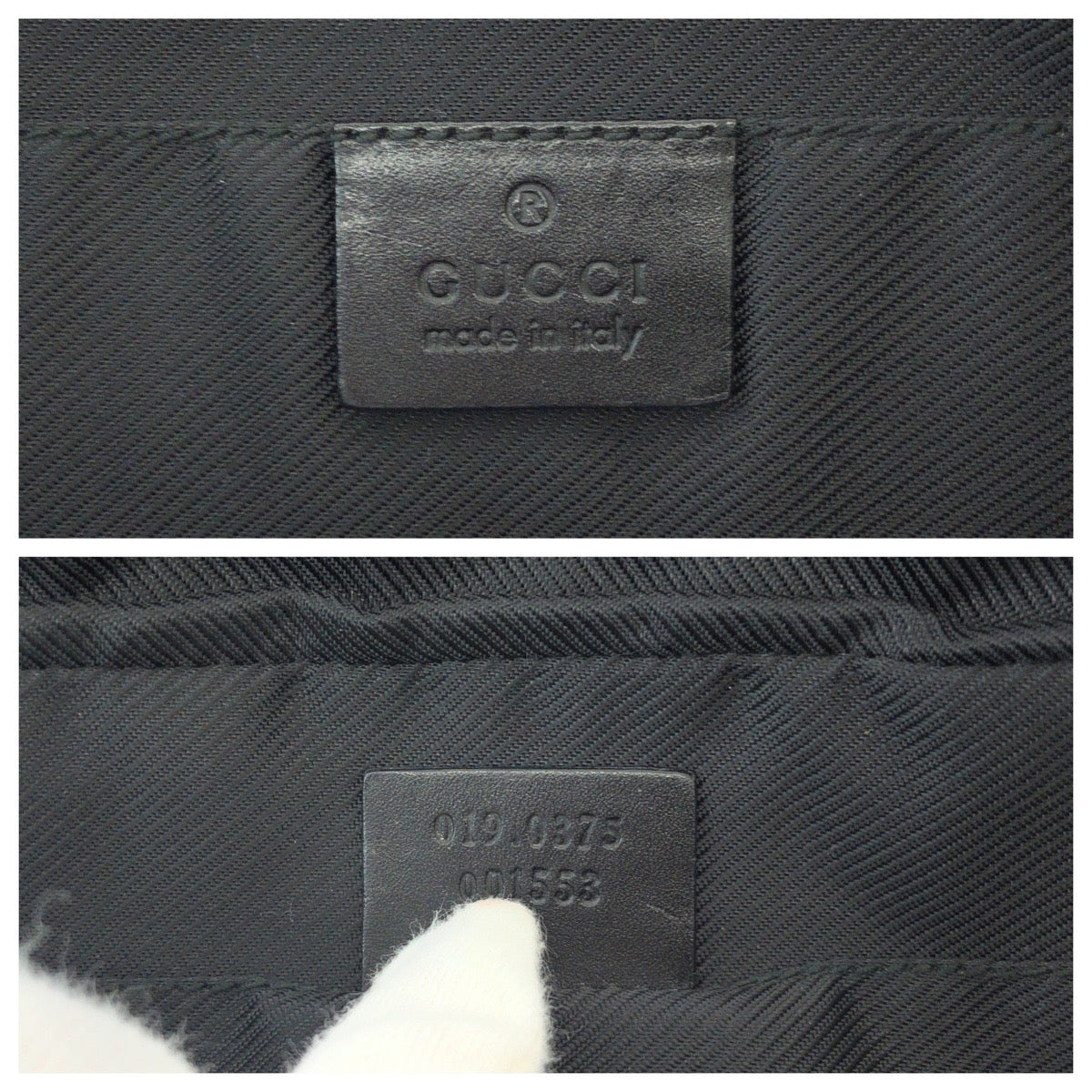 GUCCI Shoulder Bag 019 0375 GG canvas Beige Black Gold Metal Shoulder Bag Messenger bag Women Used Authentic
