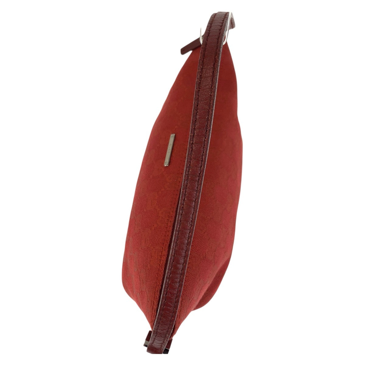 GUCCI Handbag 07198 GG canvas Red Silver Metal