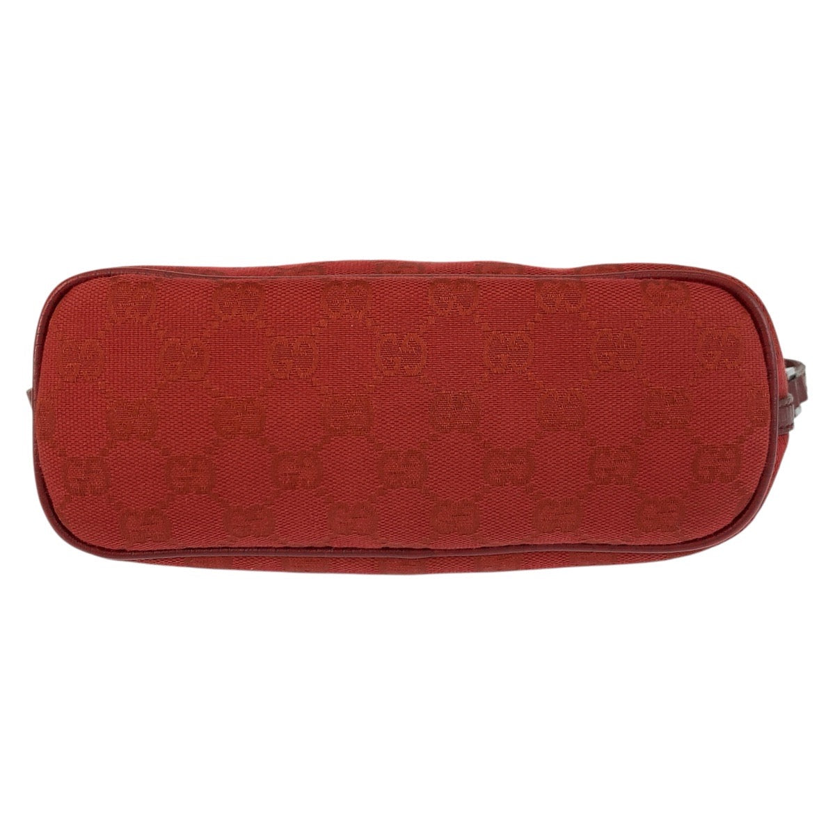 GUCCI Handbag 07198 GG canvas Red Silver Metal