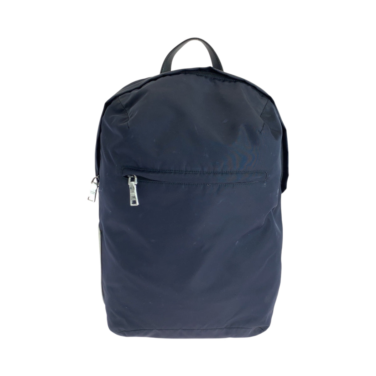 PRADA Backpack Nylon Navy SilverMetal Backpack Backpack Test mens Used Authentic