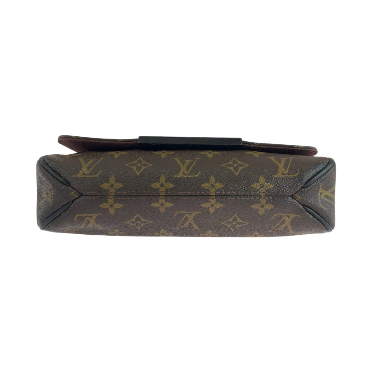 LOUIS VUITTON Shoulder Bag M40935 PVC Brown Black SilverMetal Shoulder Bag Monogram Macasa District PM Women Used Authentic