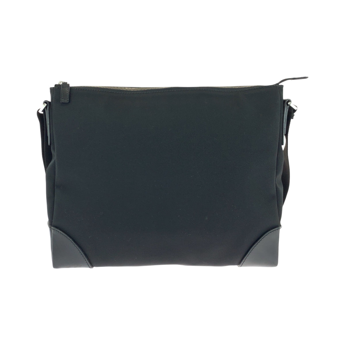 GUCCI Shoulder Bag 110054 Nylon Black SilverMetal Shoulder Bag Messenger bag Women Used Authentic