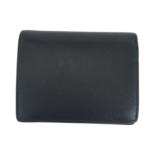 PRADA Bifold Wallet 1MV204 leather black Saffiano Shine logo