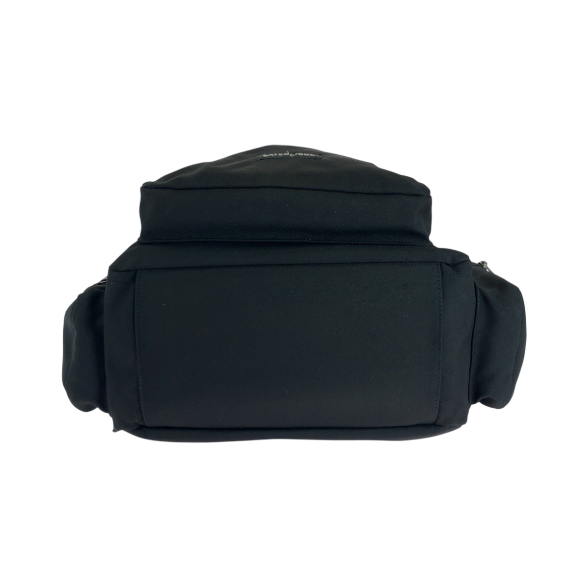 BALENCIAGA Backpack 644036 Nylon Black SilverMetal Backpack Backpack logo mens Used Authentic