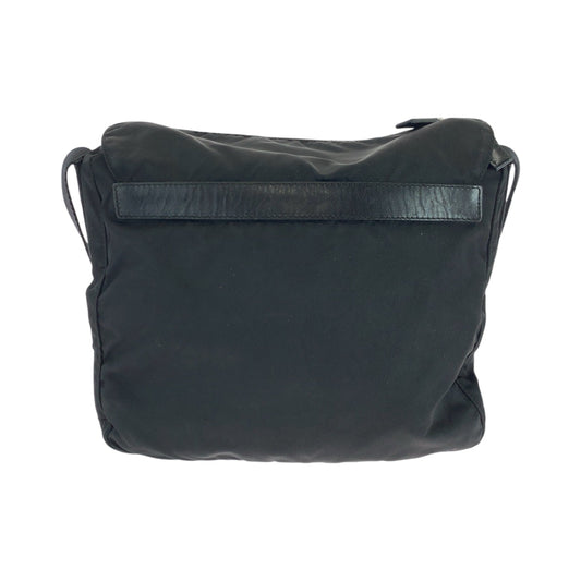 PRADA Shoulder Bag BT8994 Nylon Black SilverMetal Shoulder Bag pochette Test Triangle With logo Women(Unisex) Used Authentic