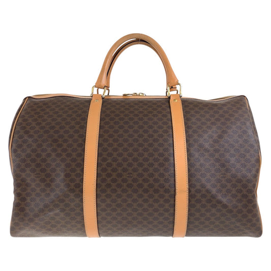 CELINE Boston Duffel bag PVC, Leather Brown Gold Metal Boston Duffel bag unisex Macadam Women Used Authentic