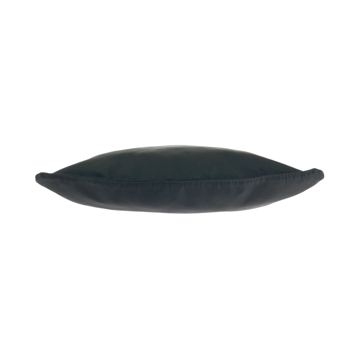 PRADA Shoulder Bag Nylon Black SilverMetal Shoulder Bag pochette Test Triangle With logo mens Used Authentic