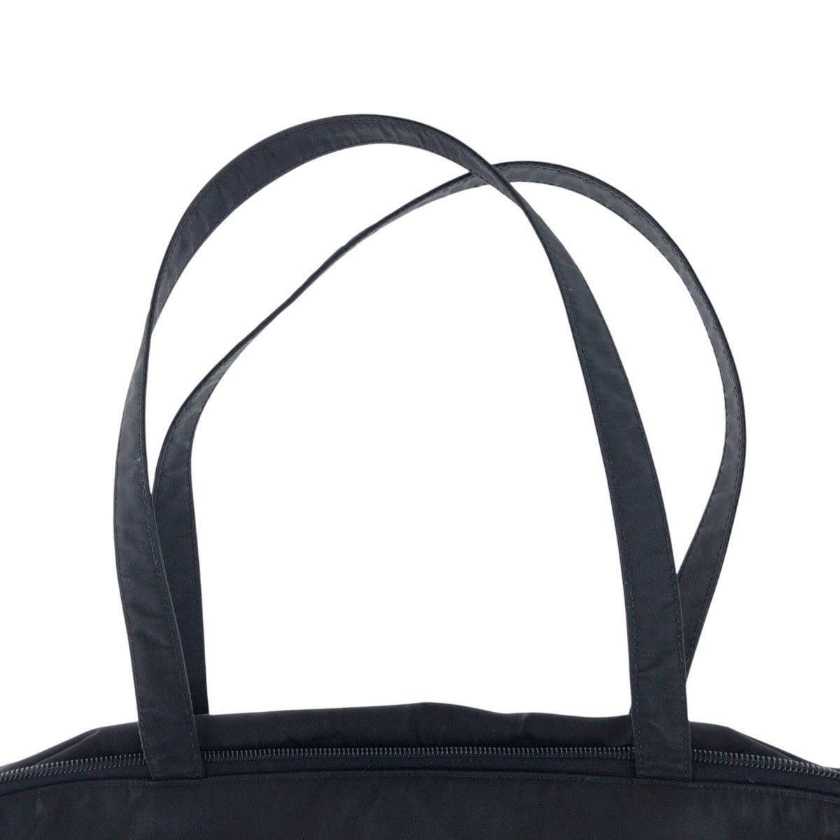 PRADA Business bag Nylon Black SilverMetal Business bag Briefcase Unisex Test Triangle With logo mens Used Authentic