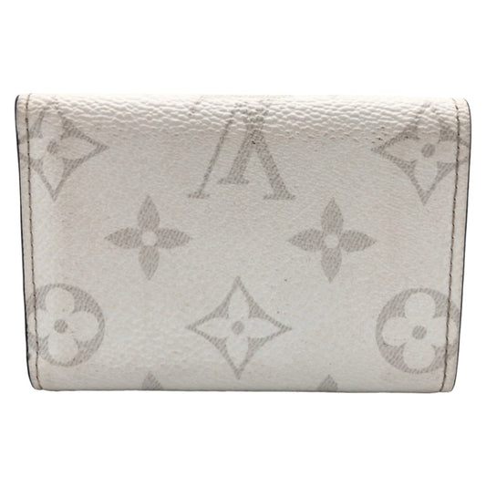 LOUIS VUITTON Tri-fold wallet M30899 PVC Optic White SilverMetal Wallet Taiga rama Discovery compact wallet Women Used Authentic