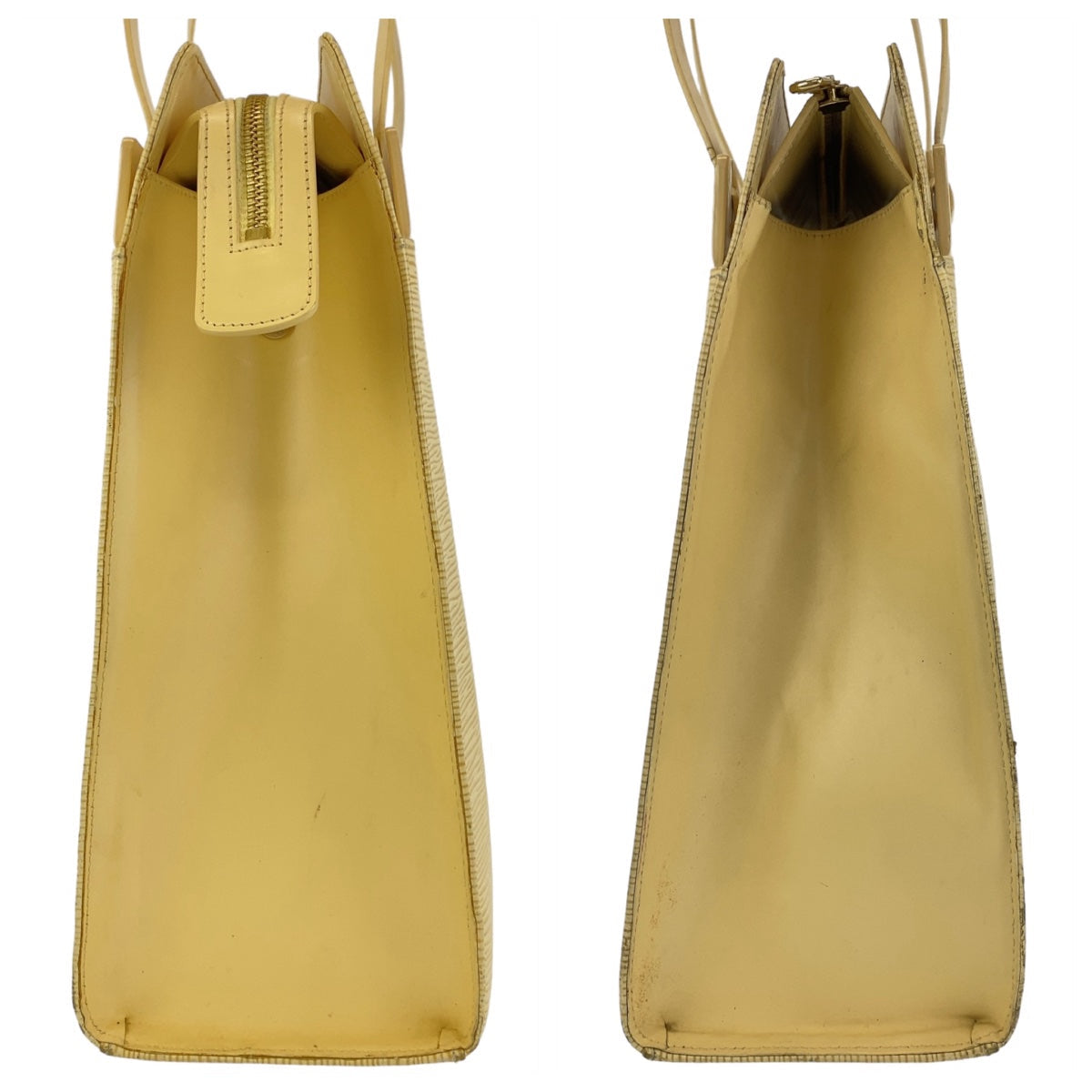 LOUIS VUITTON Tote Bag M5250A Epi Leather Vanilla Yellow Gold Metal Epi Croisette GM