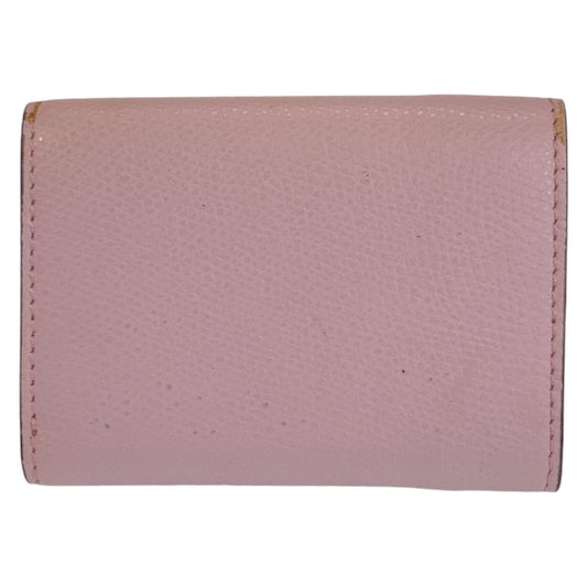 FENDI Tri-fold wallet leather Brown Folding wallet Compact wallet ZUCCA F IS FENDI Women Used Authentic