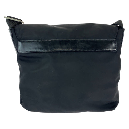 PRADA Shoulder Bag BT8994 Nylon black Crossbody Shoulder Bag Pochette Test Triangle With logo mens Used Authentic