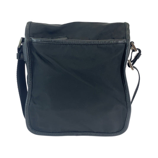 PRADA Shoulder Bag Nylon black Crossbody Shoulder Bag Messenger Bag Test Triangle With logo mens(Unisex) Used Authentic