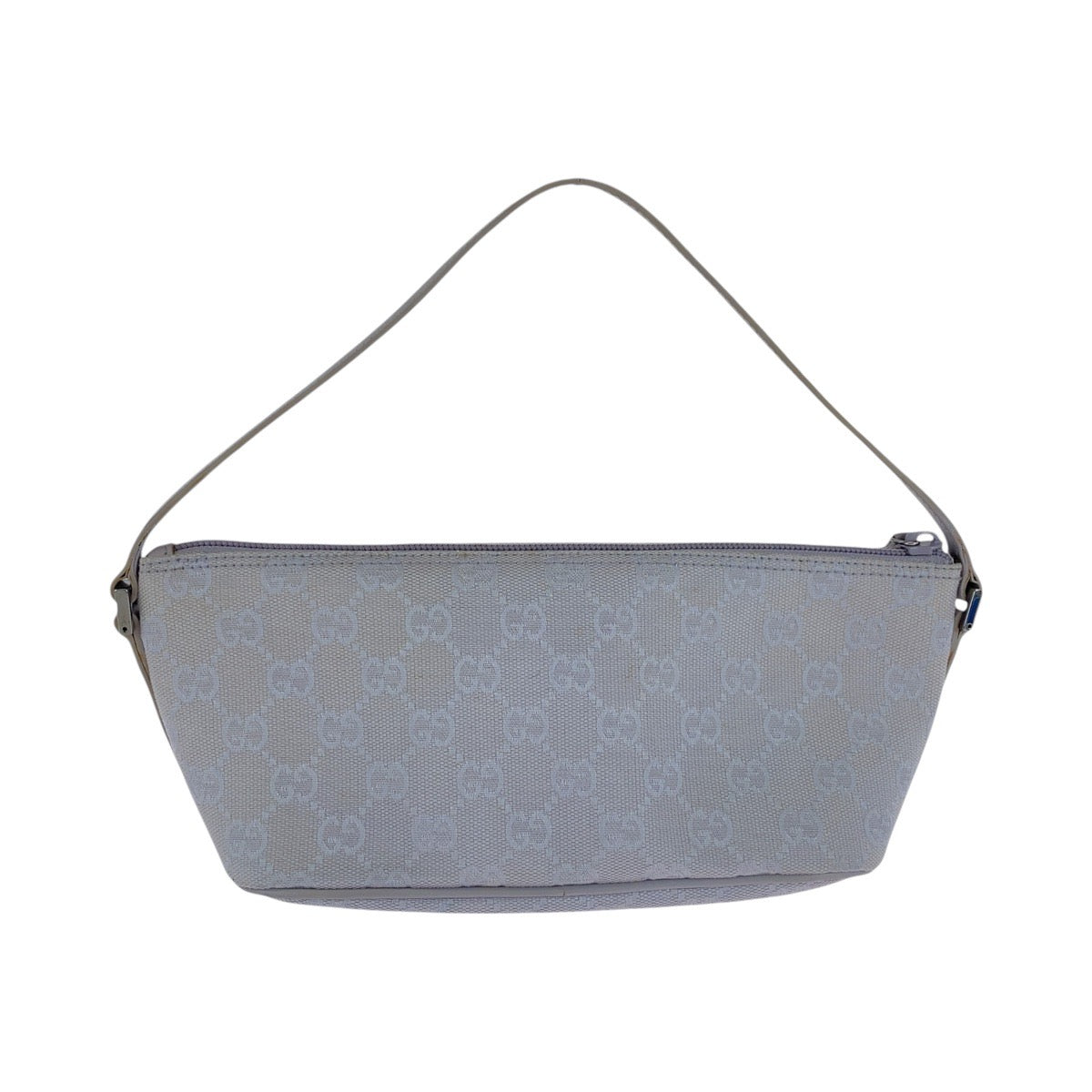 GUCCI Handbag 7198 GG canvas, leather gray Handbag accessory pouch Women Used Authentic