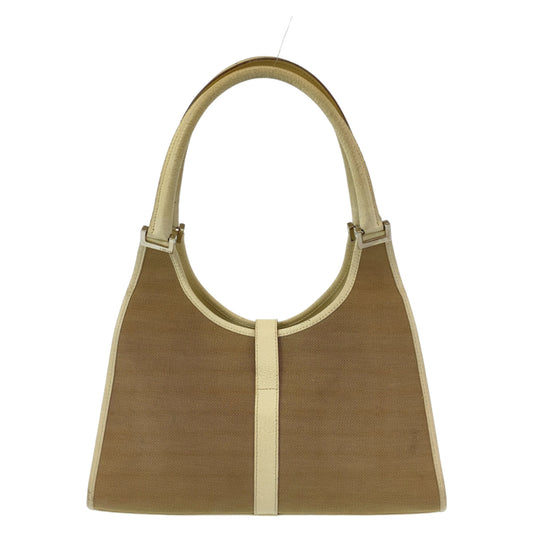 GUCCI Shoulder Bag 002 1067 canvas beige Shoulder Bag handbag Jackie Women Used Authentic