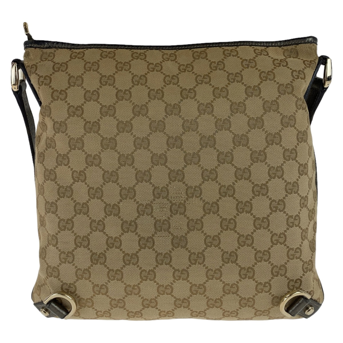 GUCCI Shoulder Bag 131326 GG canvas, leather Beige Brown Gold Metal Crossbody Shoulder Bag Pochette Abbey GG pattern Women Used Authentic