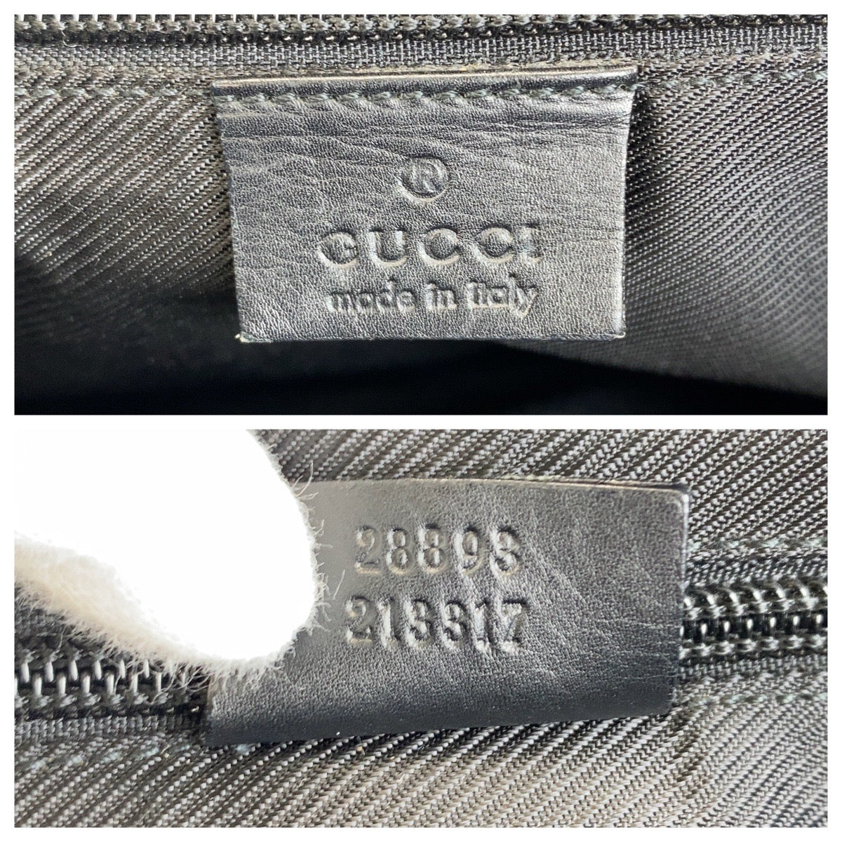 GUCCI Tote Bag 28893 GG canvas, leather black Tote Bag Shoulder Bag mens(Unisex) Used Authentic