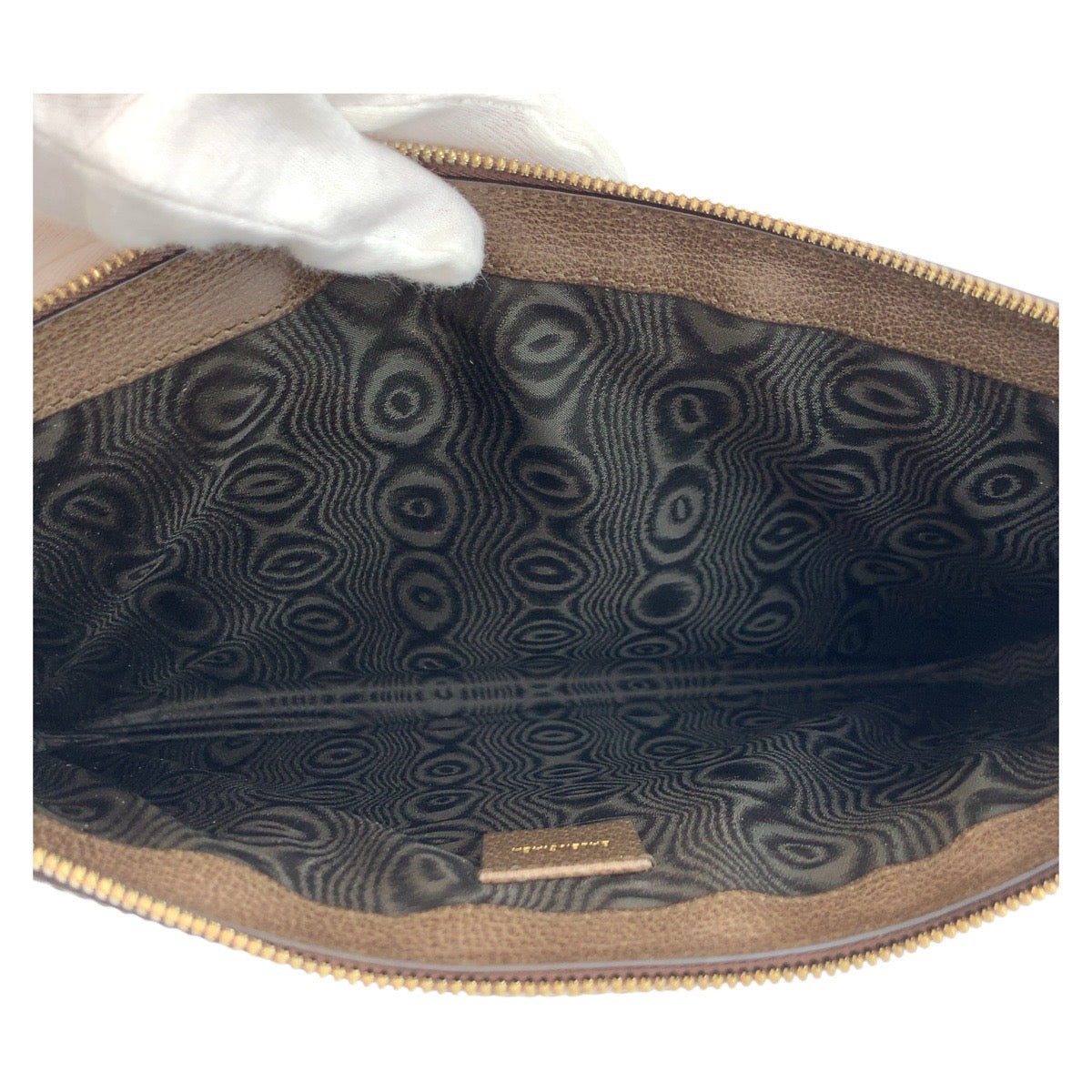 BALENCIAGA Clutch bag 680381 GG Supreme canvas, leather Beige Brown Gold Metal Clutch bag business bag document case GUCCI collaboration The Hacker Project mens Used Authentic