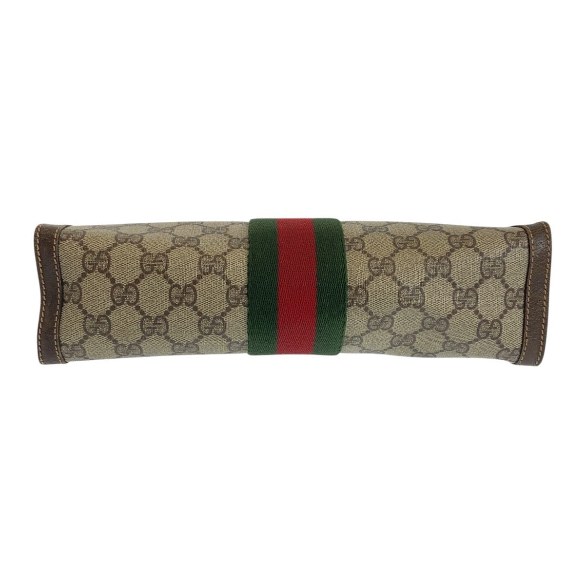 GUCCI Clutch bag 67 014 2125 GG Supreme canvas, leather Beige brown Clutch bag business bag Old Gucci Shelly Line mens Used Authentic