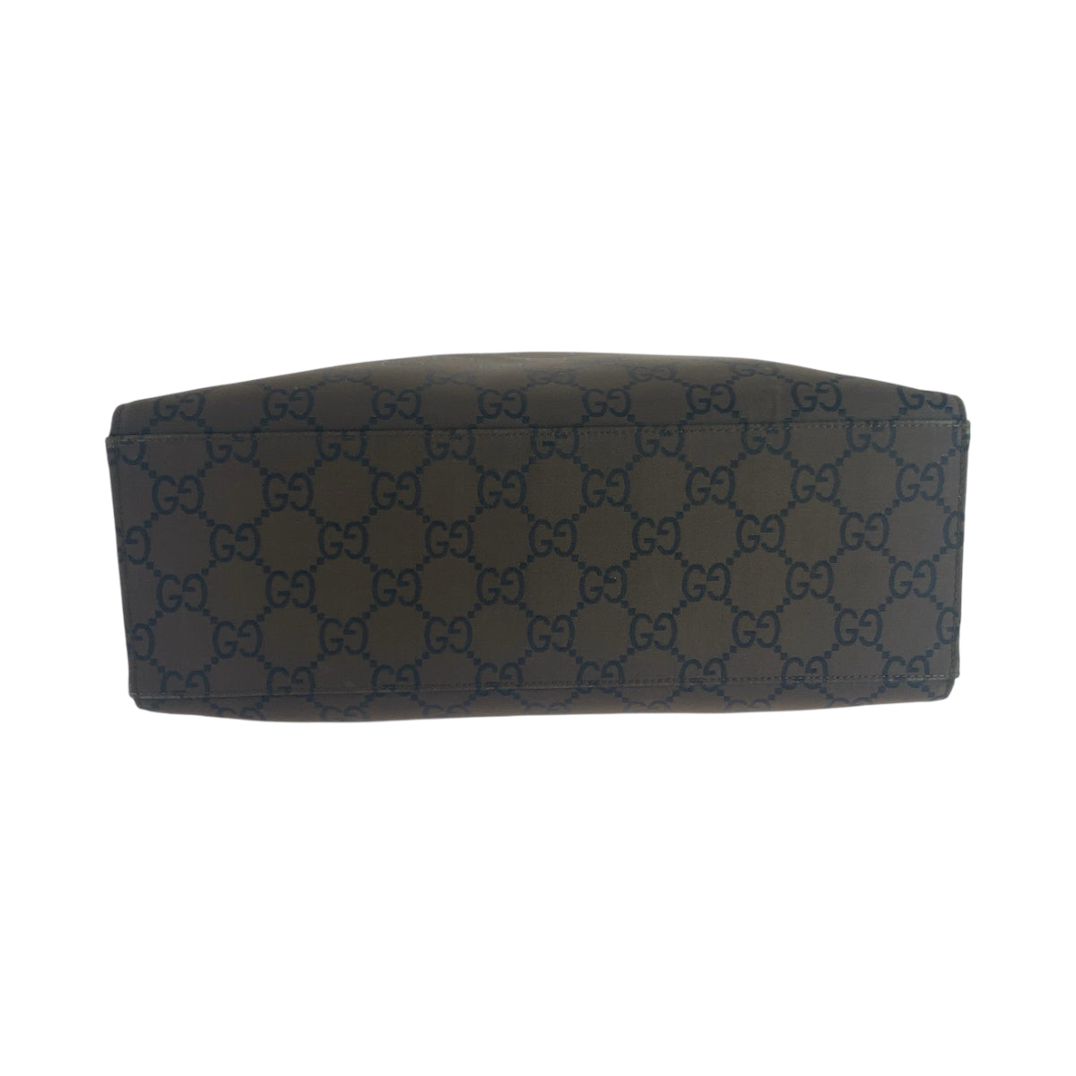 GUCCI Tote Bag 002 1010 Nylon Brown Black SilverMetal Tote Bag handbag Bamboo Women Used Authentic