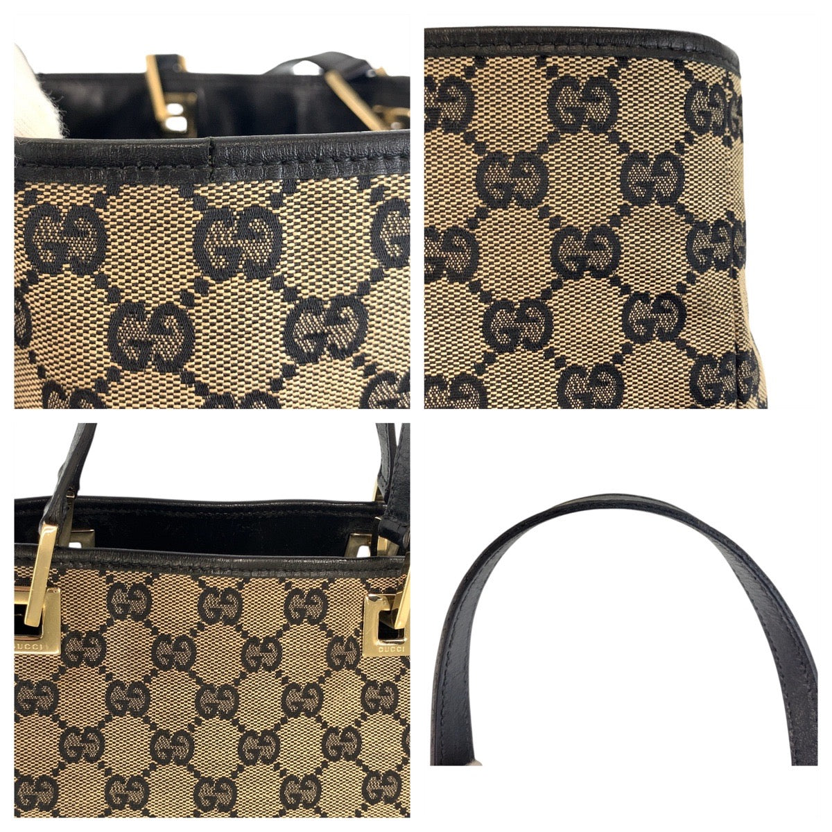 GUCCI Tote Bag 002 1098 GG canvas beige