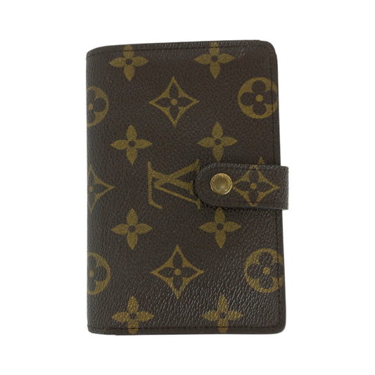 LOUIS VUITTON Bifold Wallet M61663  PVC Brown Gold Metal Folding wallet Compact wallet Monogram Portonet Bie Vienova Women Used Authentic