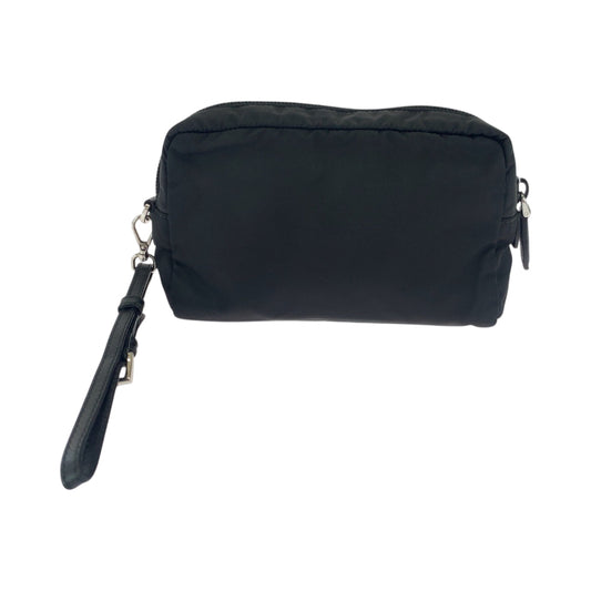 PRADA Pouch Nylon black Test Triangle With logo