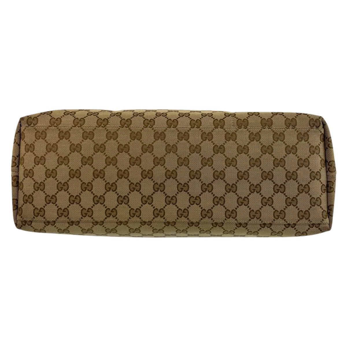 GUCCI Tote Bag 155524 GG canvas Beige brown Tote Bag Shoulder Bag Sherry line Women Used Authentic