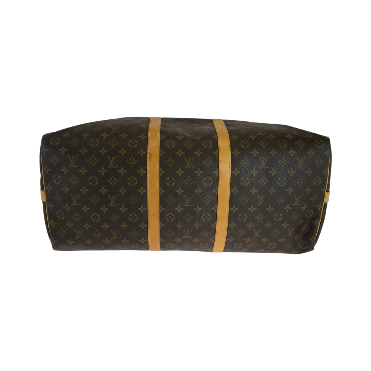 LOUIS VUITTON Shoulder Bag M41412 PVC Brown Gold Metal Shoulder Bag Boston Duffel bag 2way Monogram Keepall 60 bandouliere Women Used Authentic